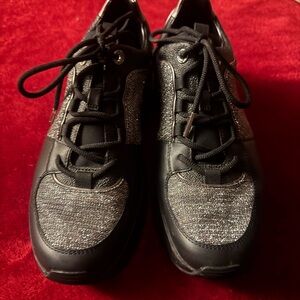 Michael Kors Black and Silver Men's Sneakers
